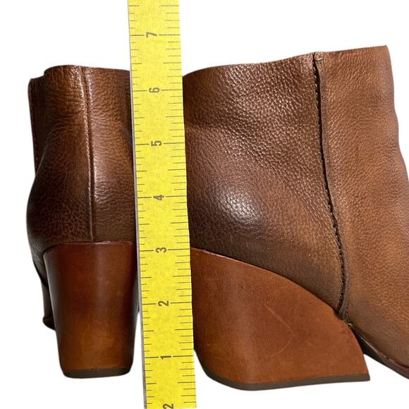 Kork Ease Natalya Wedge Bootie Sz 9.5 Brown Leather Ankle Boot - Picture 10 of 13